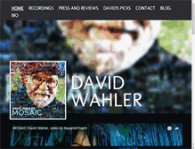 Tablet Screenshot of davidwahler.com